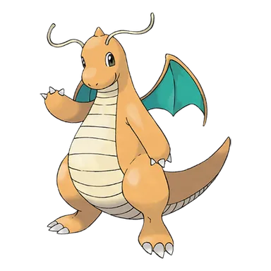 official artwork of dragonite